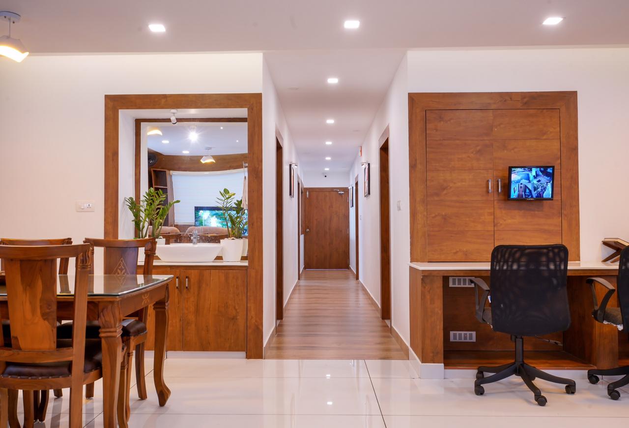 Makeowers residential villa painting project in Manjeri